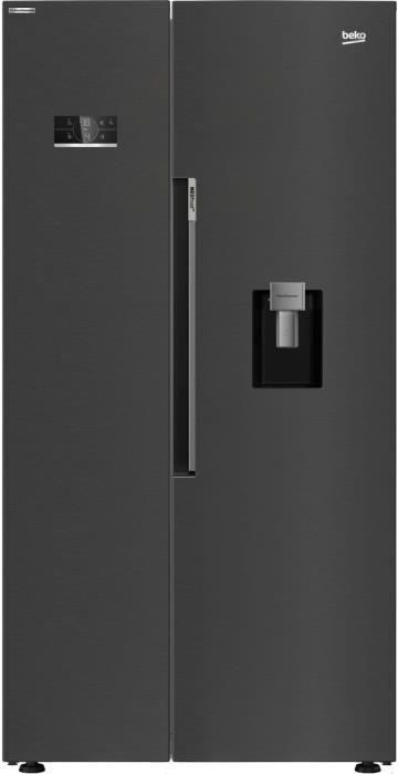 Freistehender Side-by-Side-Kühlschrank – BEKO – GN163241DXBRN – – 576 l – belüftete Kälte – 70,5 x 91 x 179 cm – Carbon BEK8690842478925