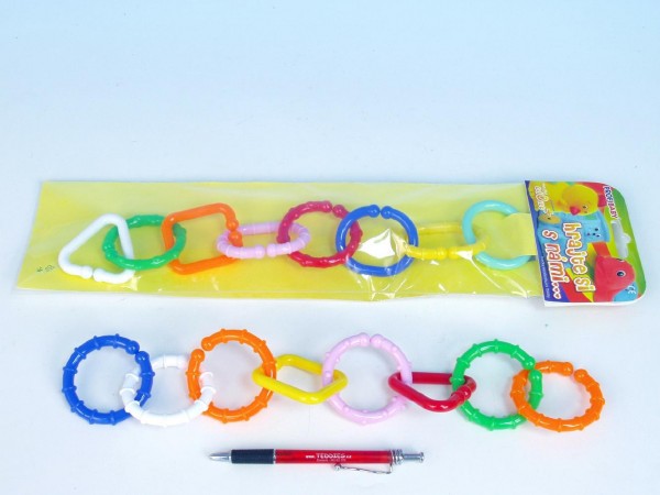 Teddies etz/zábrana 8 tvar plast v sáku 11x48x3cm 0m+ UN05151