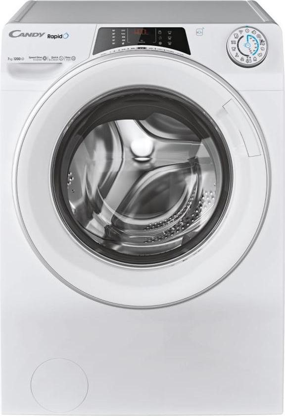 Candy RapidÓ RO41274DWMST/1-S, Predné plnenie, 7 kg, B, 74 dB, 1200 ot/min, A