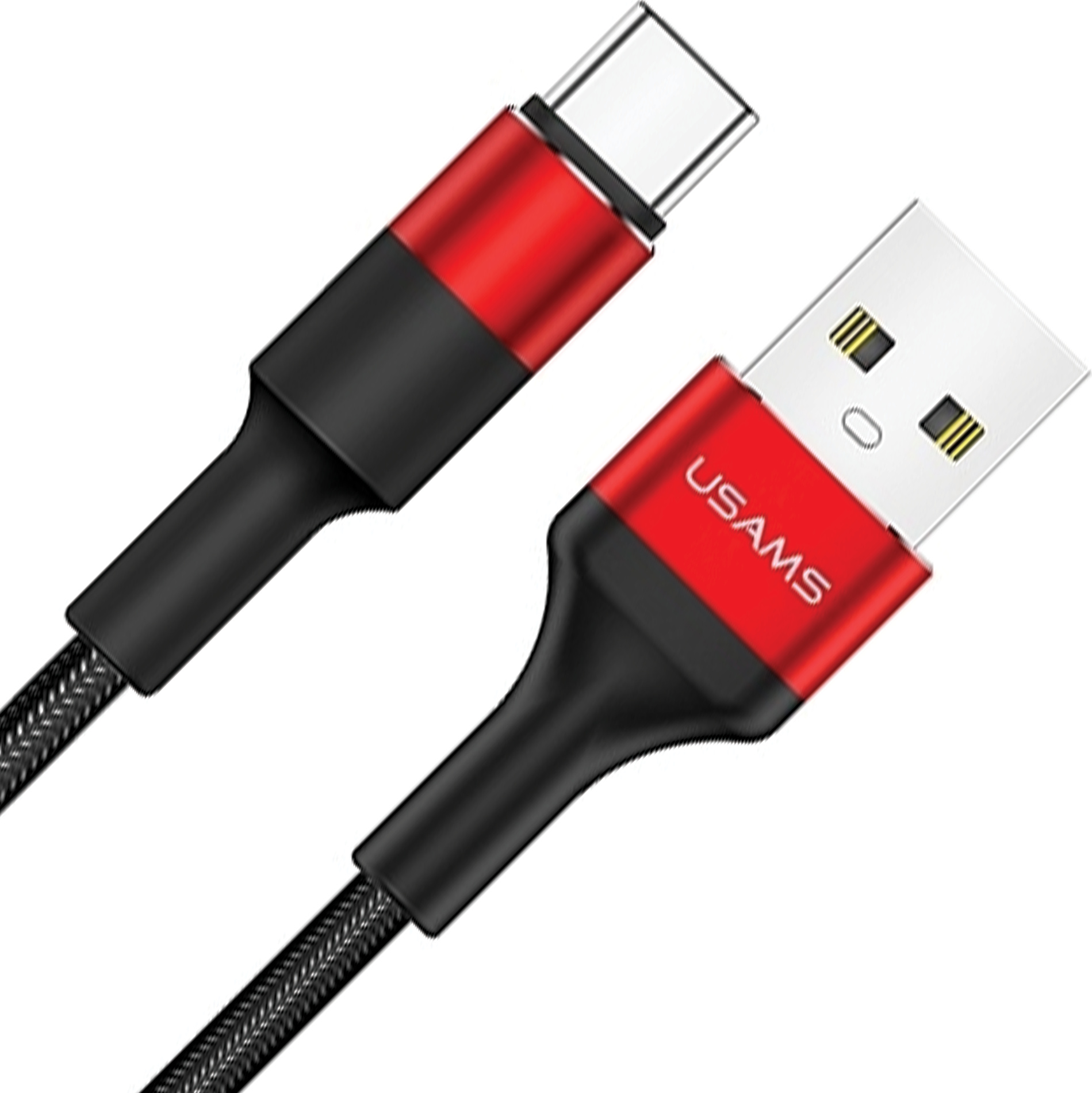 Usams Opletený Kábel U5 2A Usb-C Červený Y/Červený 1,2 M Sj221Tc02 (Us-Sj221)