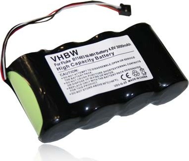 vhbw Akku kompatibel mit Fluke Scopemeter 123s Firmware below V2.0, 123 Firmware below V2.0 Messgerät (3000 mAh, 4,8 V, NiMH)