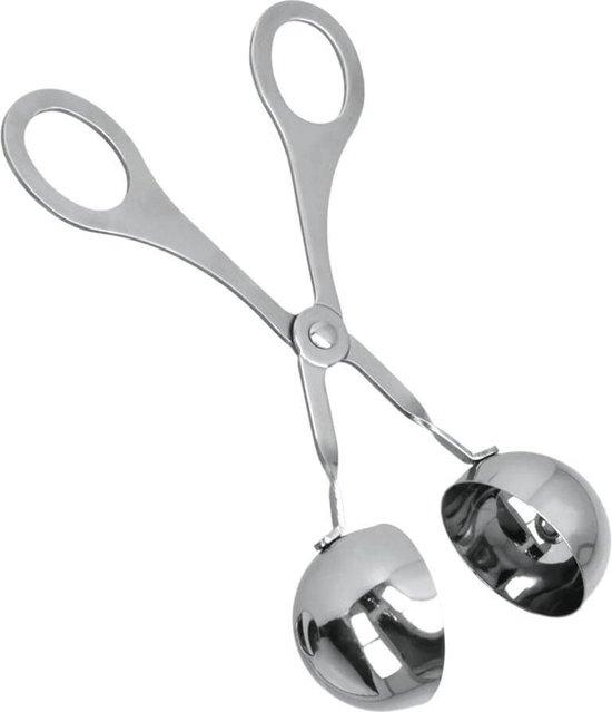 Metaltex Tang für Frikadellen 17,5 X 6,5 X 4 cm Edelstahl Silber