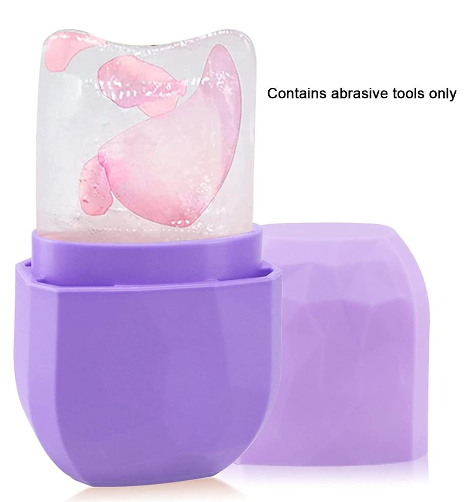 JedBesetzt Eisroller für Gesicht und Augen, Gua Sha Gesichtsmassage, Gesichts-Eisroller, Silikon-Eisform für Gesichts-Eisroller, Lila K-MM-26420-76