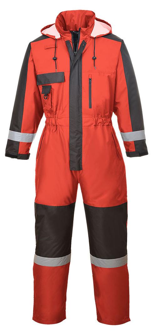 PORTWEST Winteroverall S 585 rot/schwarz Gr. S S585