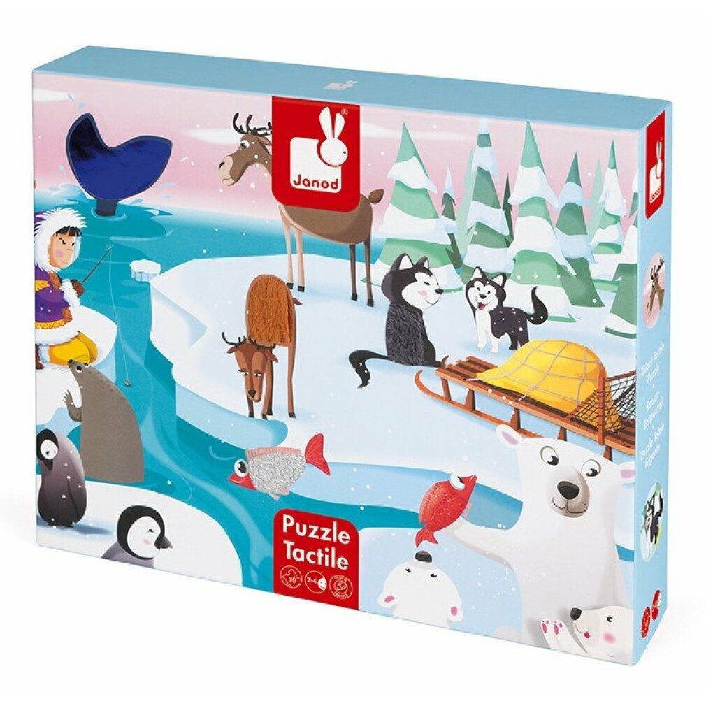JANOD Taktiles Puzzle Leben auf Eis 20 Teile J02773