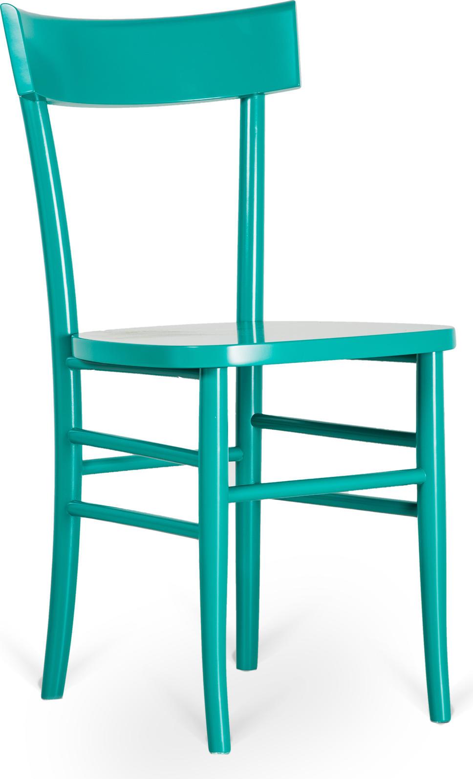Stones Brera - Türkisfarbener Holzstuhl 2-tlg