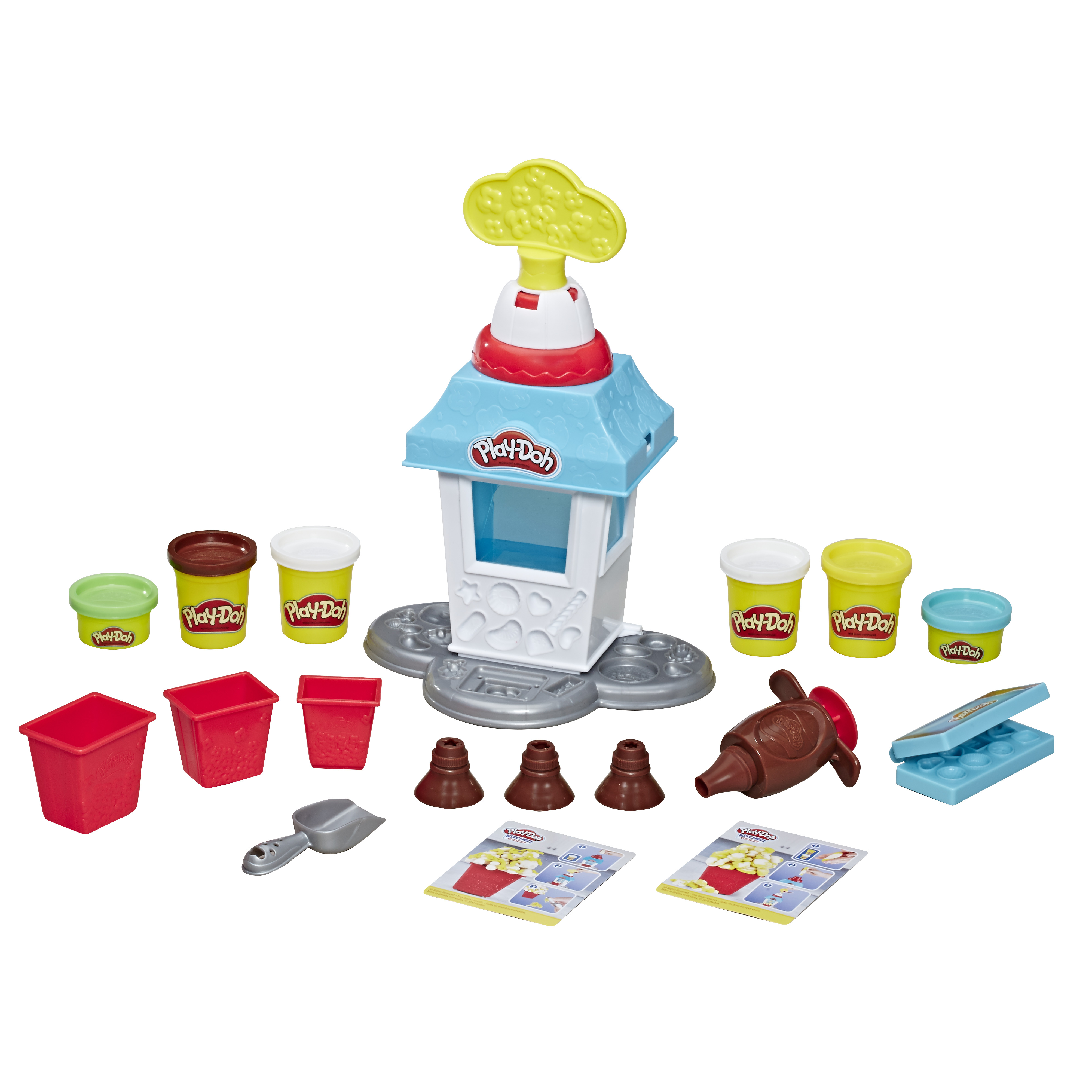 Hasbro Play Doh Popcornmaschine 6 Dosen Knete Mehrfarbig Playdoh Kinderknete 