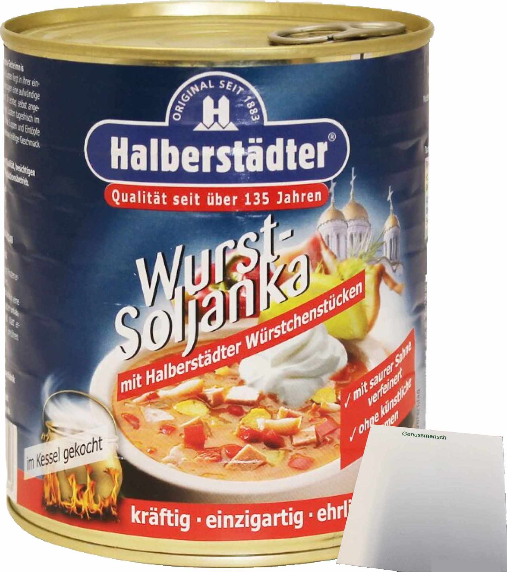 Halberstädter Wurst-Soljanka (800ml Dose) + usy Block
