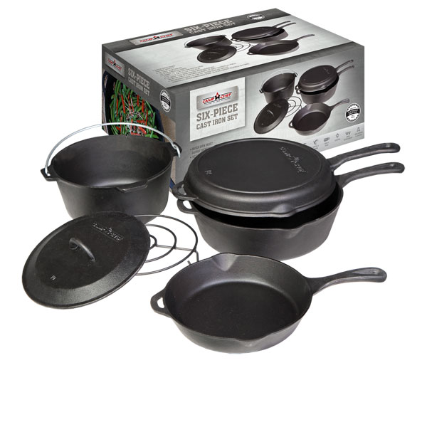 CAMPCHEF Camp Chef 6-teiliges Gusseisen-Set [71]CC-CBOX6