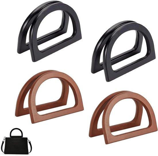 OEM Holzbeschläge für Handtaschen (4 Stück) - Selbsteinbringungsaccessoires für Strand- und Handtaschen 2026
