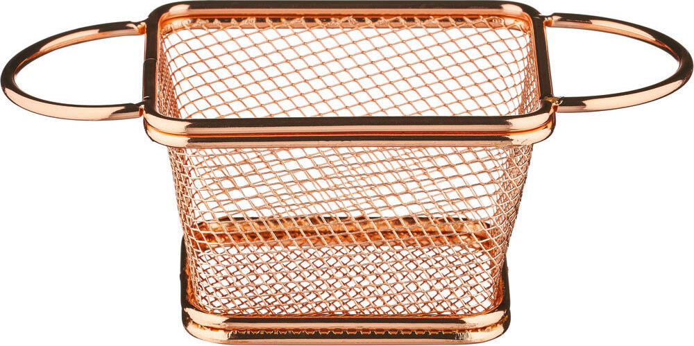 Stalgast Servier-Frittierkorb eckig, 100x80x70 mm (BxTxH), kupferfarben