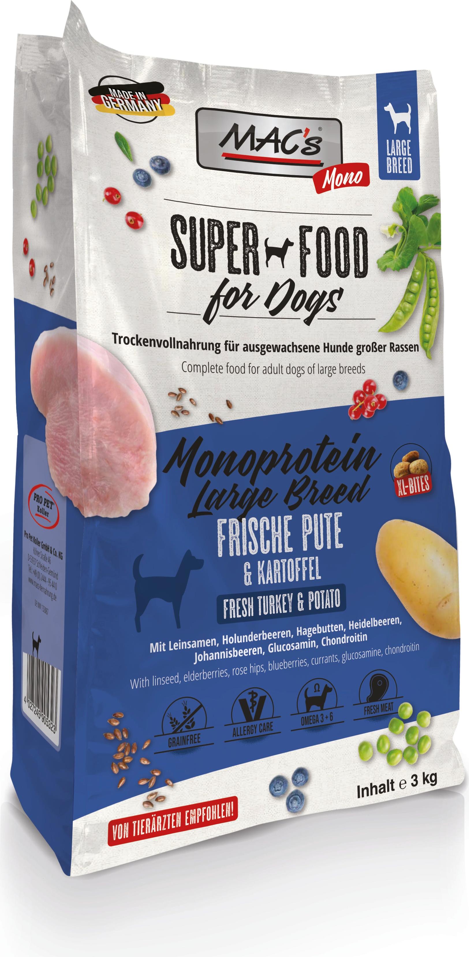 Propet Koller GmbH & Co. KG MAC's DOG - Monoprotein Large Breed | 3kg