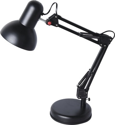 FLAIR Bürolampe 1-flammig H 52 cm Bootis schwarz TL-010050 BLACK