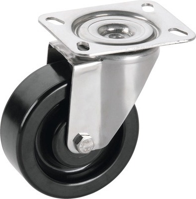 Tarrox Phenolharz Lenkrolle 150x50 mm bis 300 kg, hitzebeständig bis 250°C, Plattengröße 140x110 mm 731331H