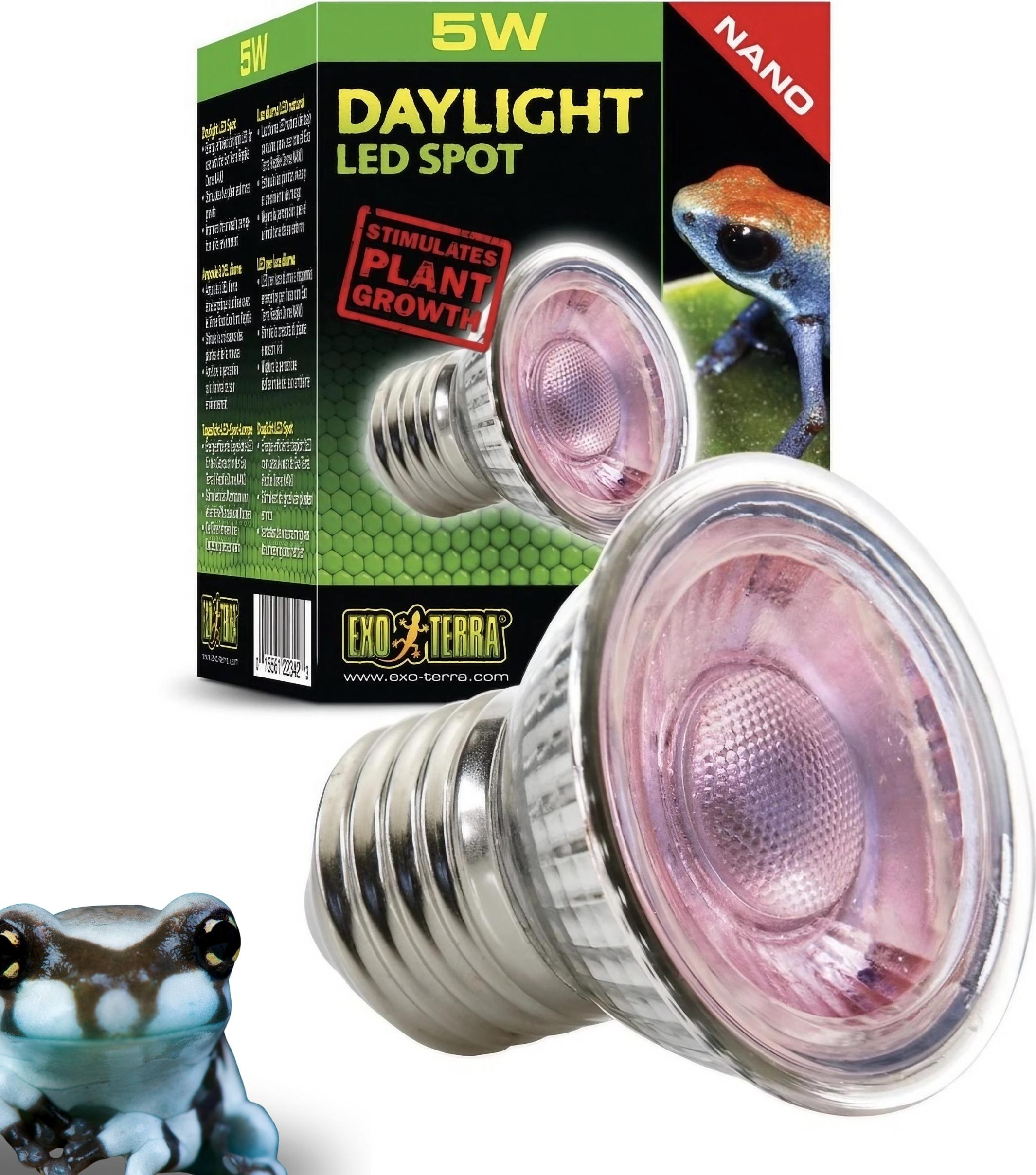 Exo Terra NANO Daylight LED Spot 5W - Mini-LED-Lampe, Pflanzenphotosynthese EX-3423 PT2342