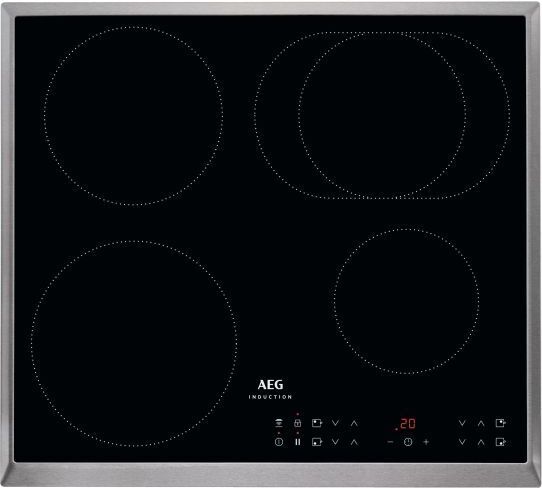 AEG 5000 Induction / Samostatná indukčná varná doska / Varná doska²Hood / 60 cm IKS6431AXB Black