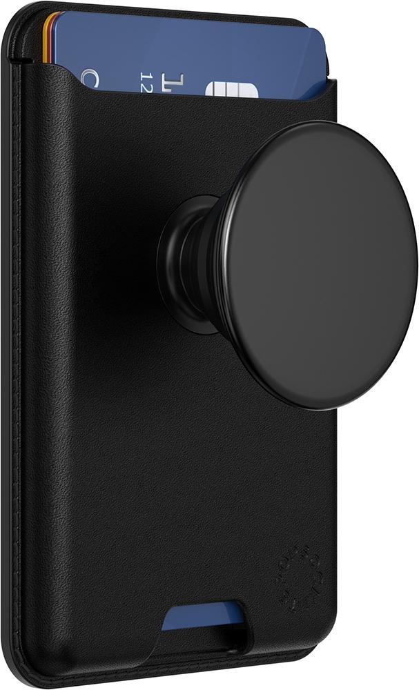 PopSockets, MagSafe držiteľ kariet PopWallet Softgoods, čierny