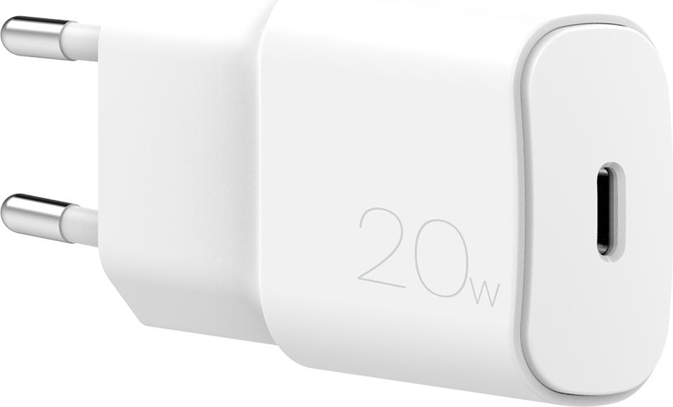 Biela 20W sieťová nabíjačka Puro Power Delivery Usb-C - biela
