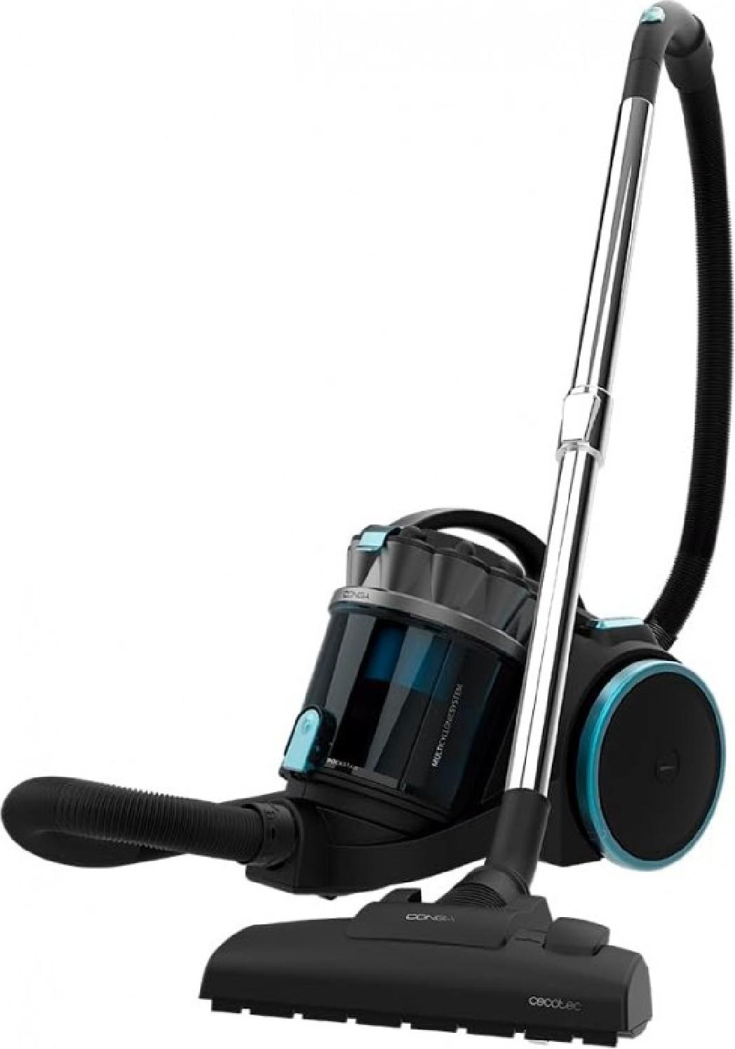 Cecotec CONGA ROCKSTAR MULTICYCLONIC XL ANIMAL PLUS Multizyklischer Staubsauger Schwarz Schwarz/Blau 800W V1708296