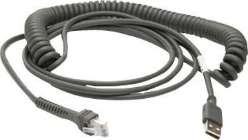 Zebra USB-Kabel, 4,5m, gedreht USB-Kabel (Typ A): 4,5m, gedreht, Kabelcode U09 (CBA-U09-C15ZAR)