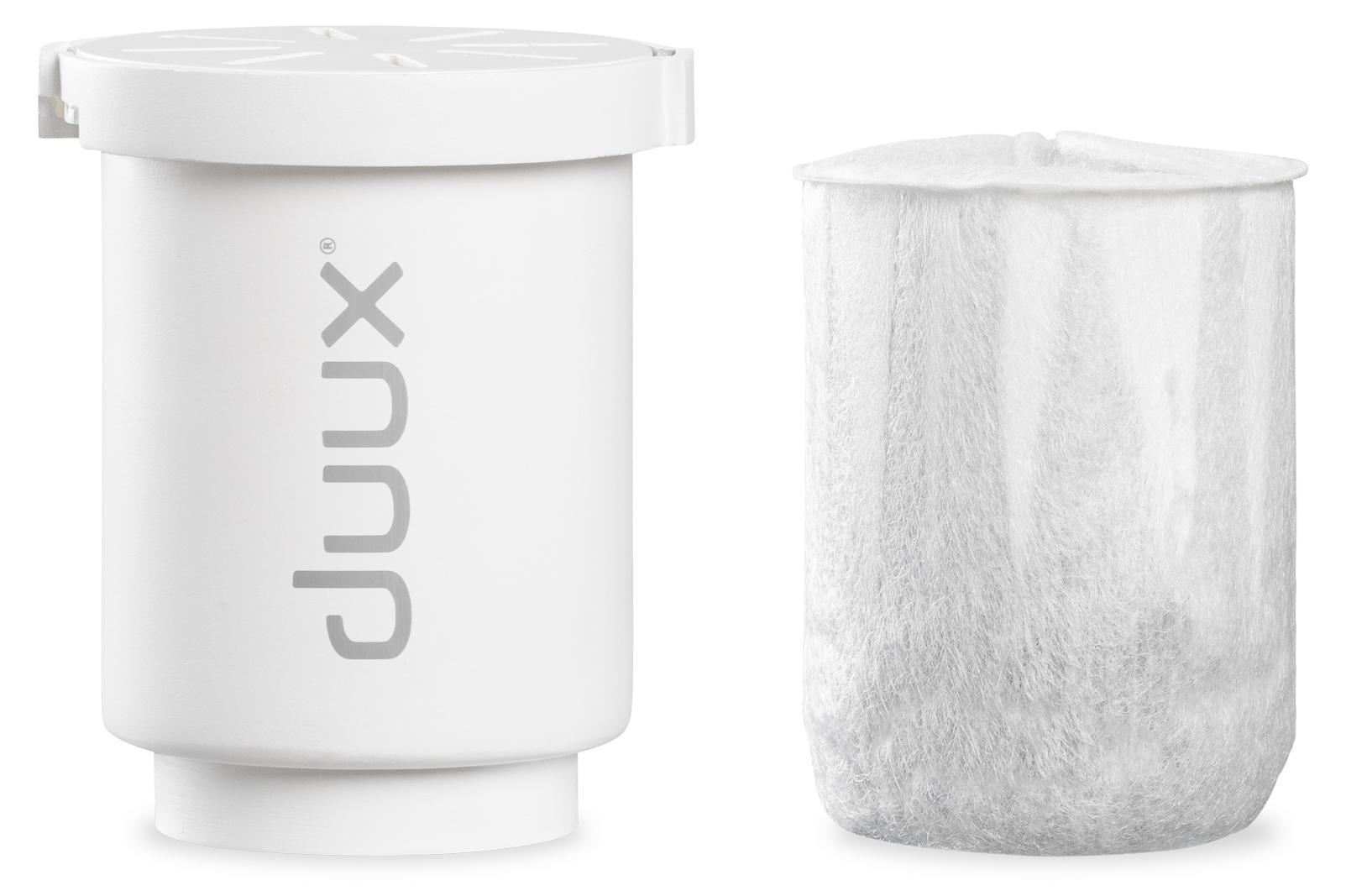Duux Beam Mini (2) Filterkartusche + 2x Filterkapsel | Antibakteriell | Anti-Kalk | Purolite® Ionenaustauschharze DXHUC04