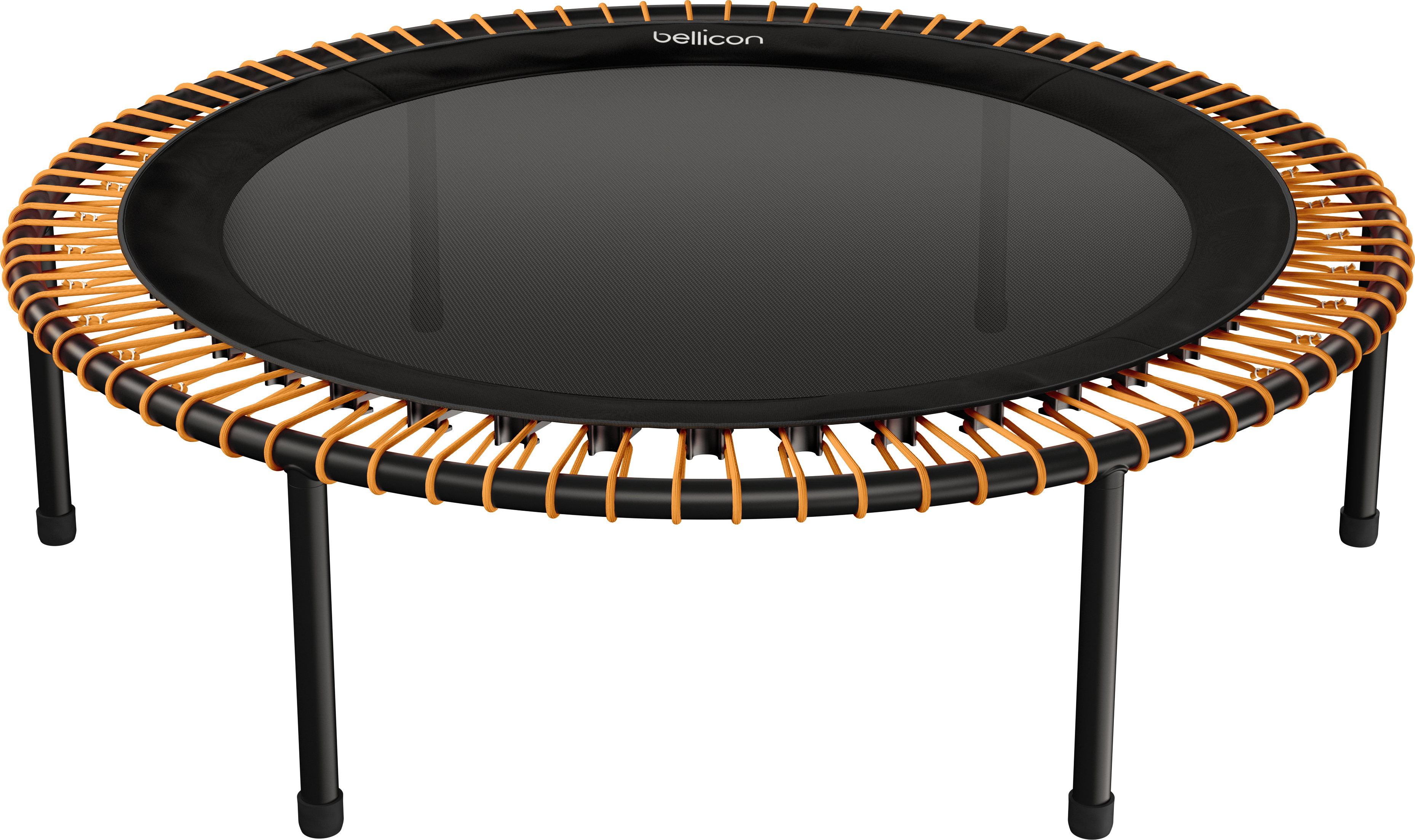 bellicon Fitness trampolína 125 cm (oranžová) so zavesením na lane do 90 kg (stredná) | Praktické sklopné nohy | Trojdielny rám | Vyrobené v Nemecku
