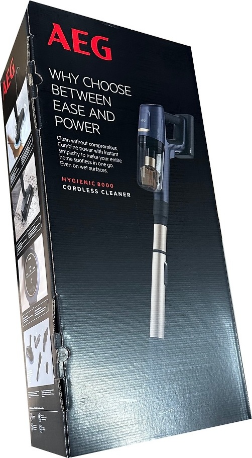 Akumulátorový vysávač AEG HYGIENIC 8000 / výdrž batérie až 60 minút* / farba: Indigo Blue AP81B25WET Blue