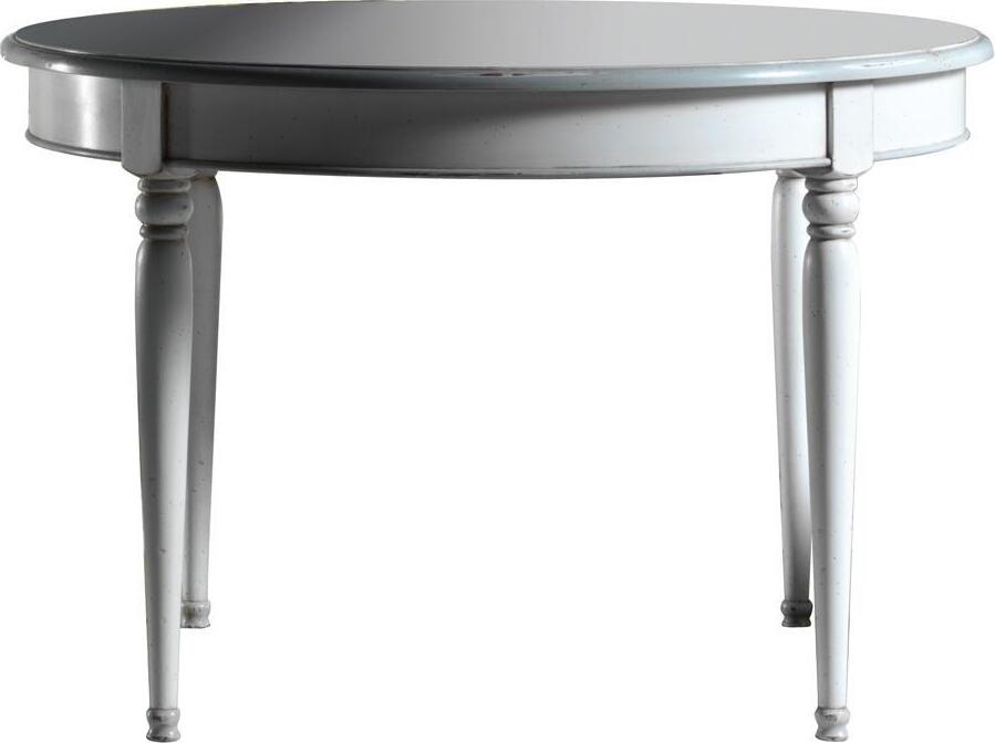 Runder Esstisch Esszimmer Tische Möbel Einrichtung Holztisch Weiß Italien