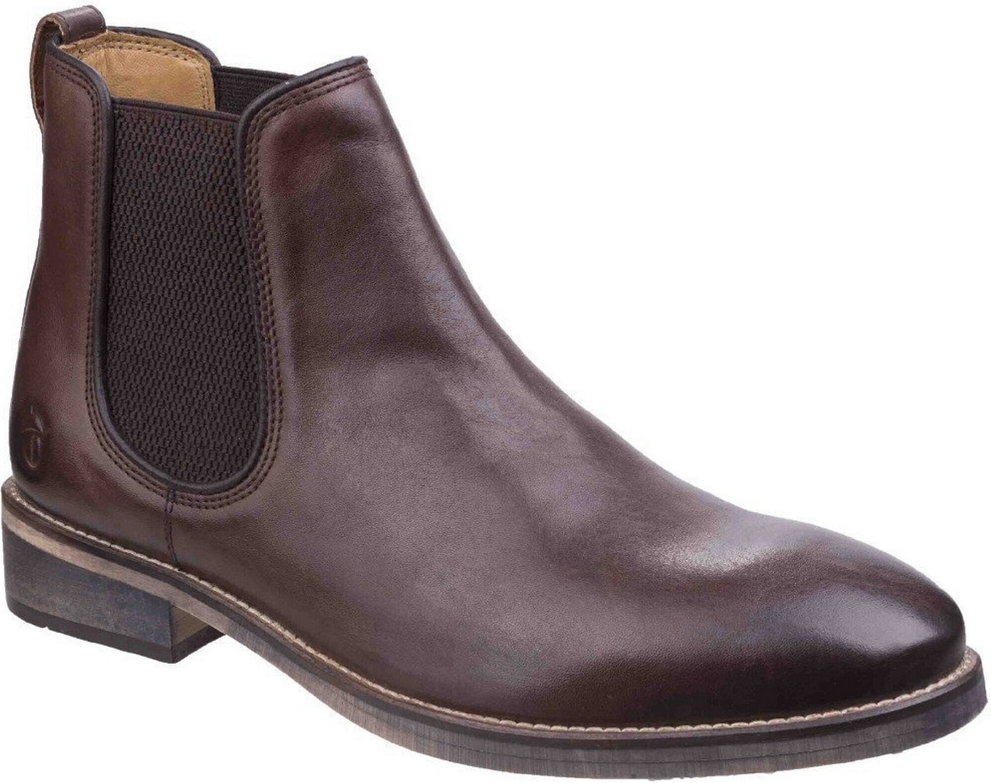 Cotswold pánske topánky Chelsea Corsham, kožené FS5155 (45 EU) (tmavohnedé)