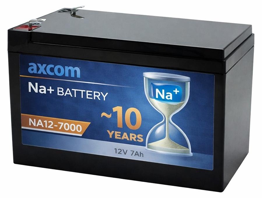 Axcom Natrium Ionen Akku 12V 7Ah mit 4,7mm Steckkontakten