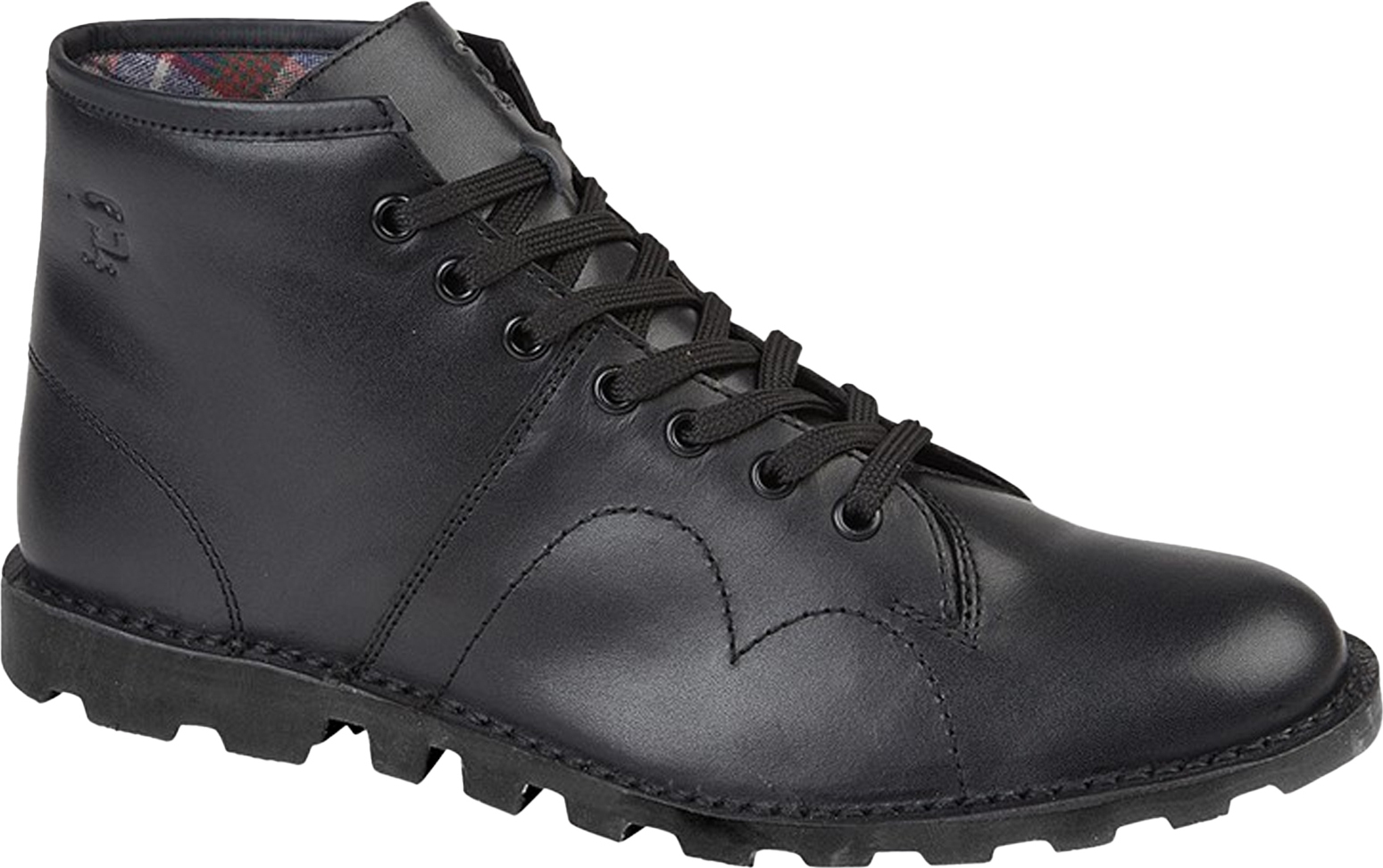 Grafters - Pánske členkové topánky, kožené DF2263 (40,5 EU) (Black)