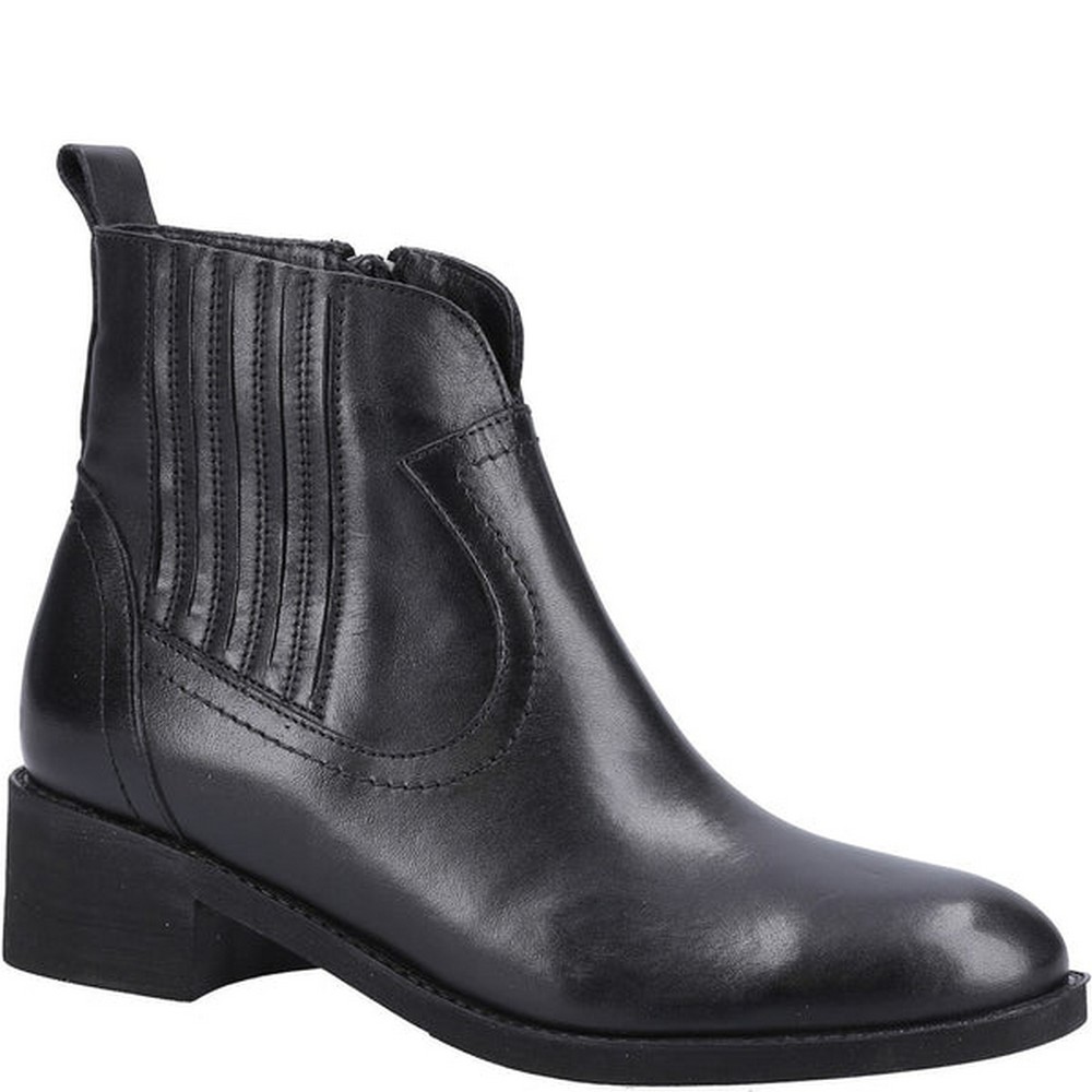 Riva - Dámske členkové topánky "Georgie", kožené FS10070 (38 EU) (Black)