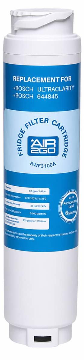 AIR2GO Wasserfilter für Bosch UltraClaeity / 644845 A2G-BO-WFK019