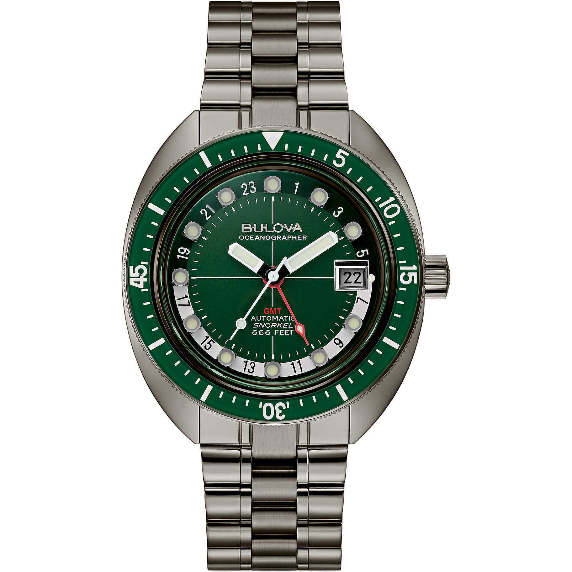 Mechanishe Bulova Grau Kollektion Oceanographer Gmt - mann