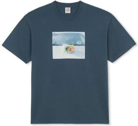 T-SHIRT POLAR Dead Flowers - blau - XL
