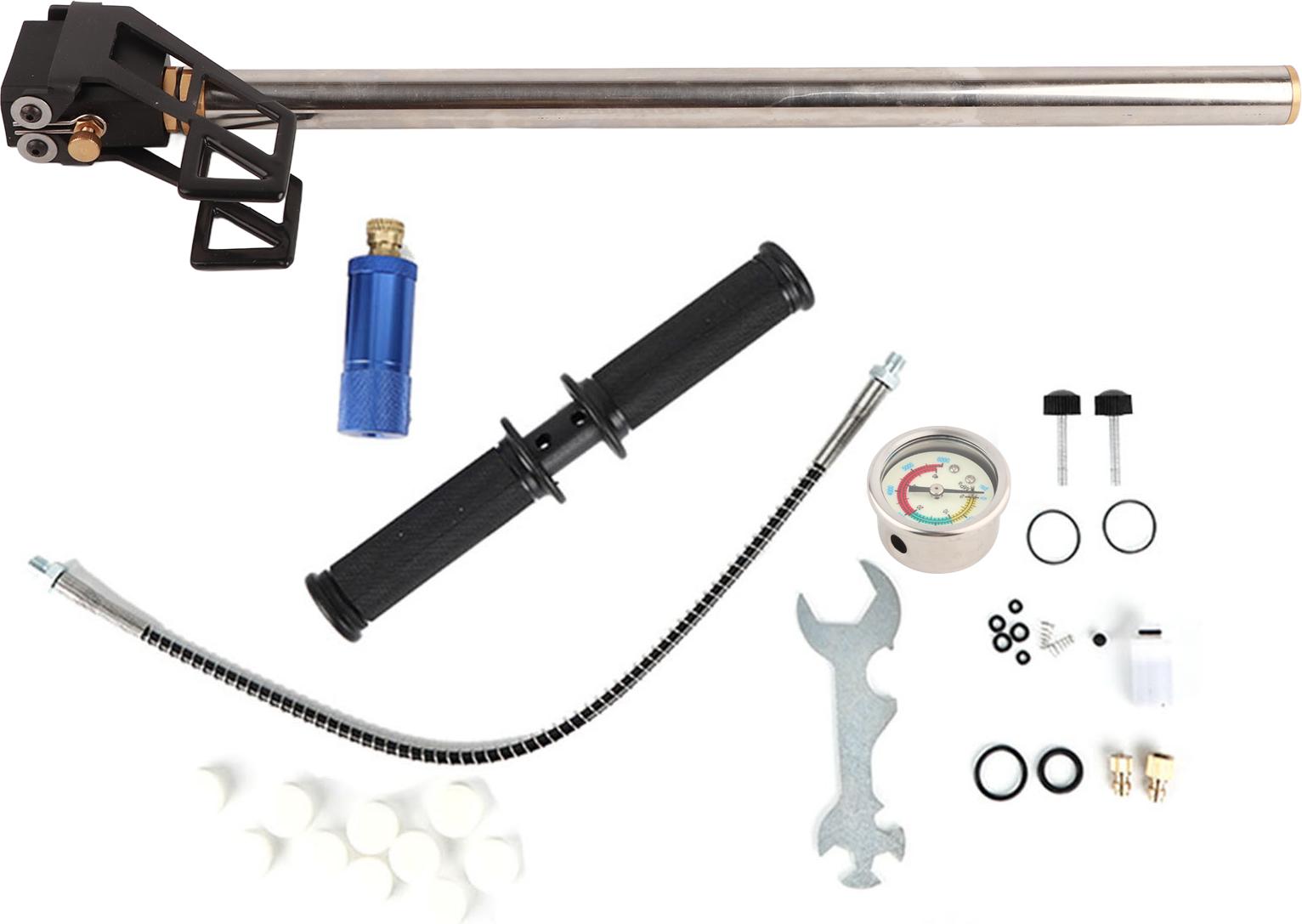 Gistuch Hochdruck-Luftpumpe, rostfreie Tauchpumpe, robust, mit Manometer für Sauerstoffflasche
