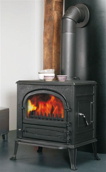 Kaminofen Globe-fire Neptune raumluftunabhängig Vollguss schwarz 7kW 10201 Neptun