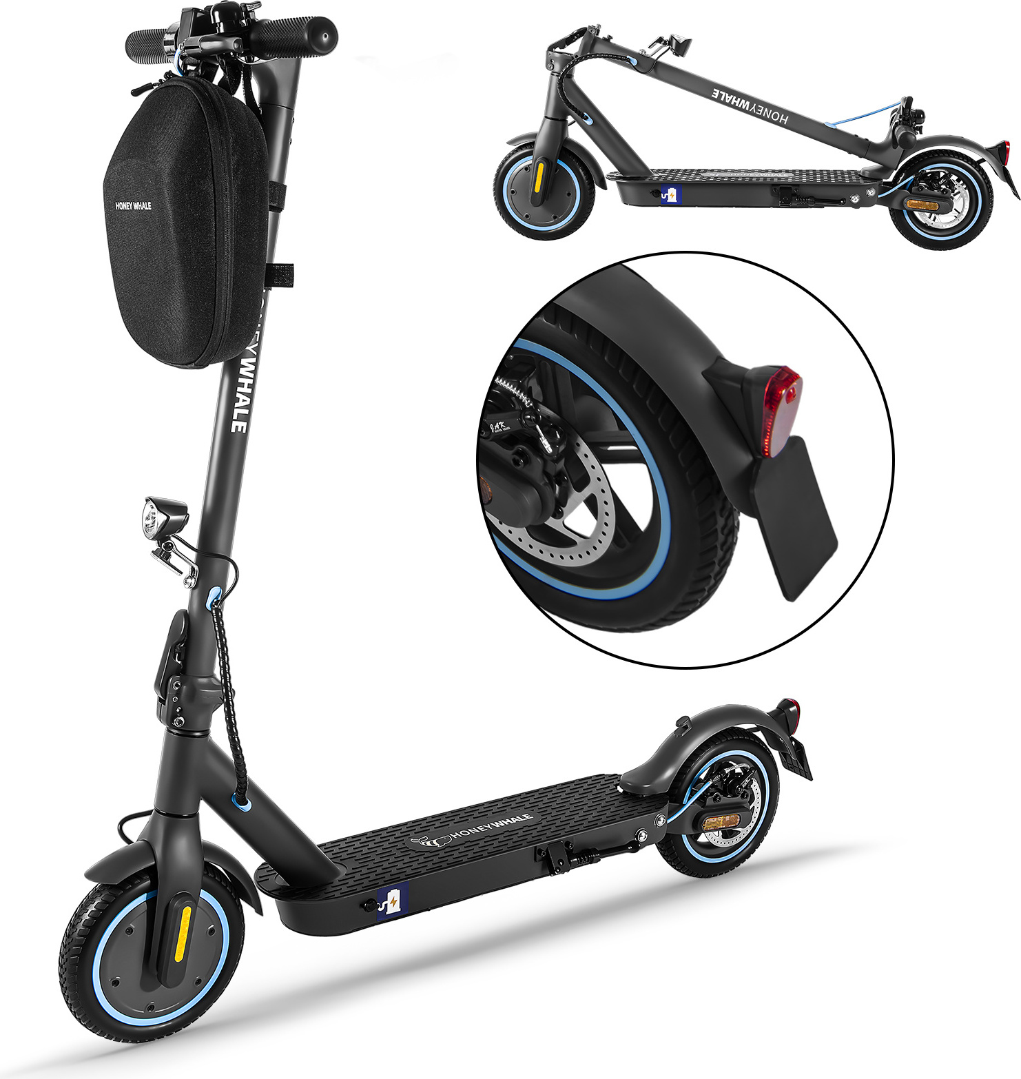 Elektrická kolobežka E-scooter s cestnou homologizáciou ABE 8,5 palcový skladací elektrický skúter, APP, 20KM/H, 7,5AH