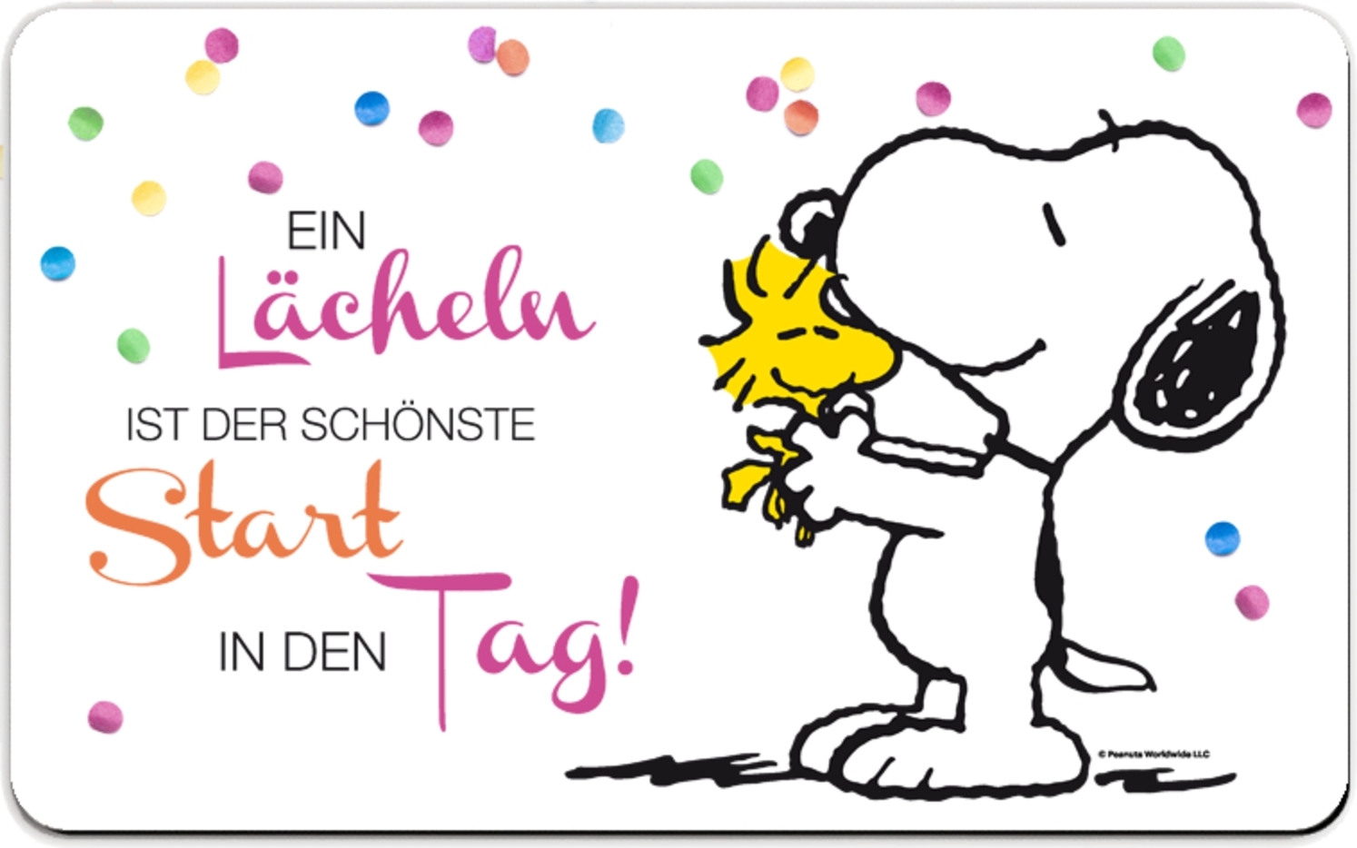 Snoopy Frühstücksbrettchen Aus Resopal - Motiv 'Good Food Good Mood' Für Gute Laune Am Morgen