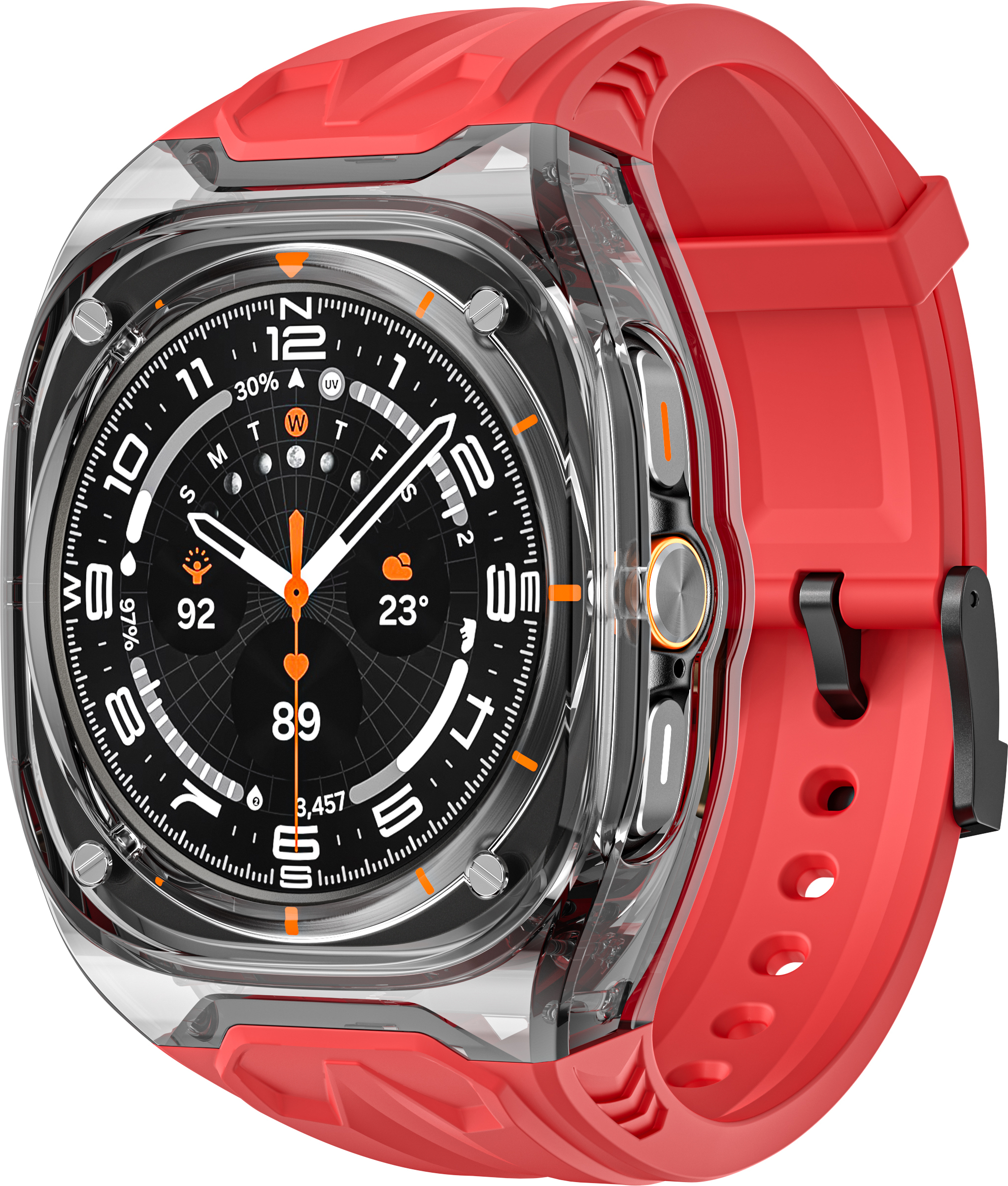 INF Štýlový remienok pre Samsung Galaxy Watch 7 Ultra Lamborghini Červená