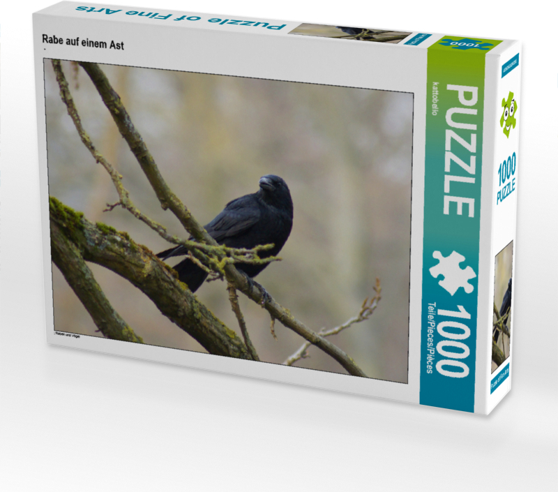 Calvendo Rabe auf einem Ast 1000 Teile Puzzle quer 640x480mm, CALVENDO; 7326656