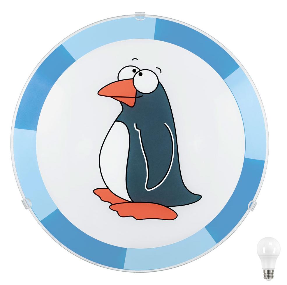 etc-shop LED Wandleuchte Deckenlampe für Kinder mit Pinguin Motiv 77595