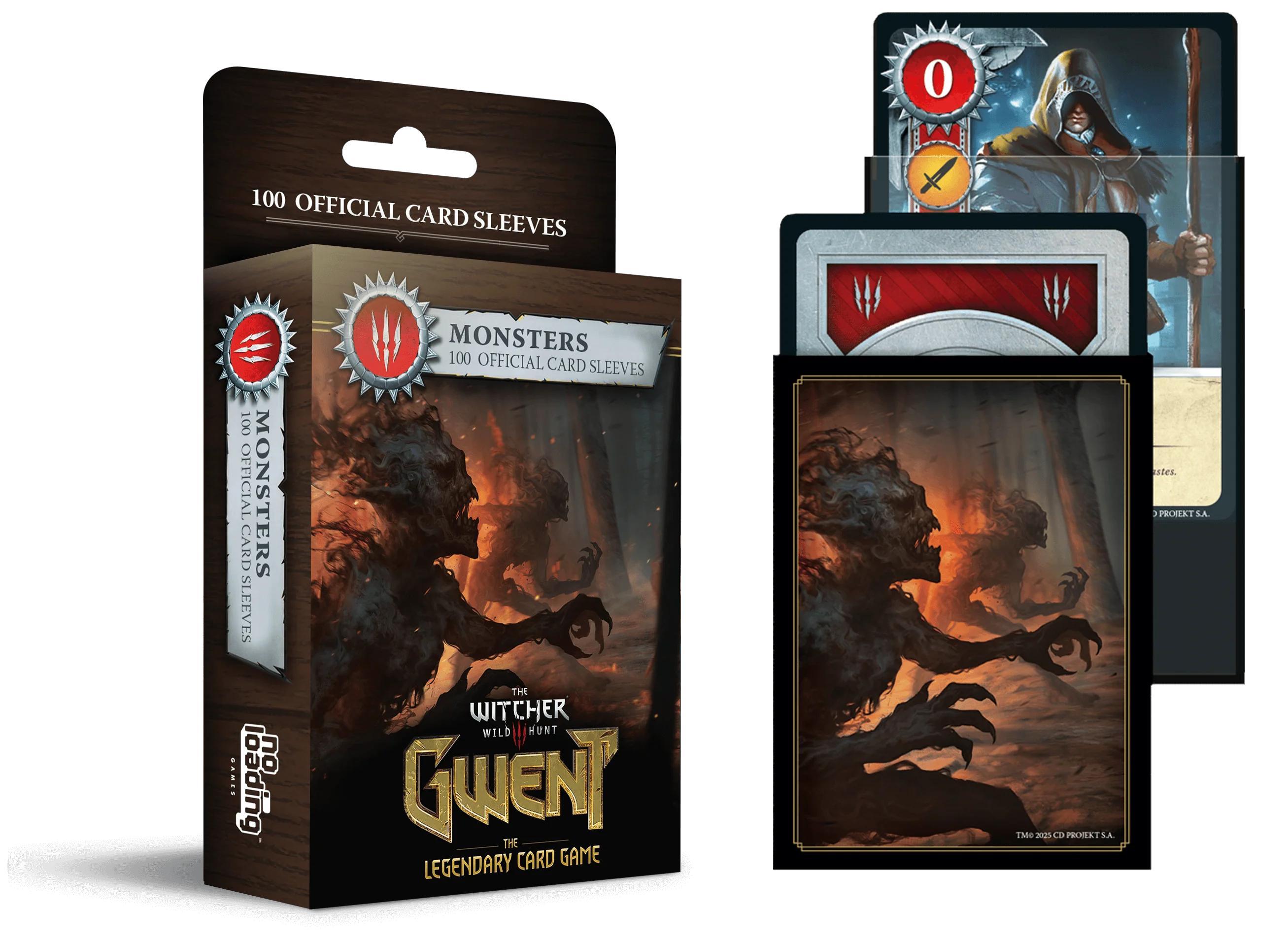 No Loading Games Gwent-Kartenschützer – Set mit 100 offiziellen Kartenschützern