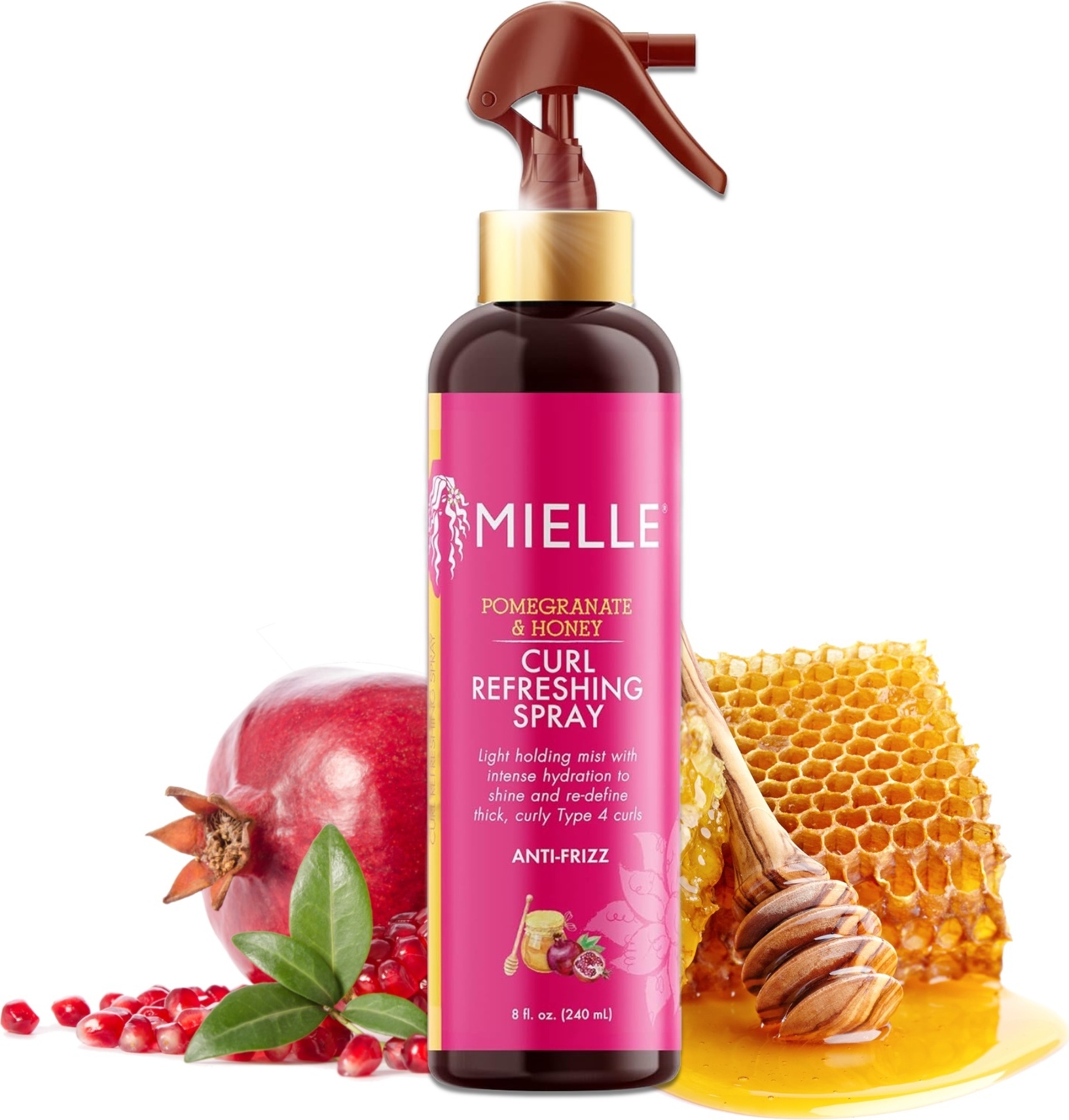Mielle Organics Haar Locken Styling Spray Pomegranate & Honey Curl Refreshing von Mielle, 1x 240ml