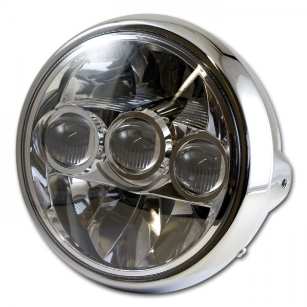 4U-Onlinehandel LED-Scheinwerfer Fargo 7 chrom 2.018.111