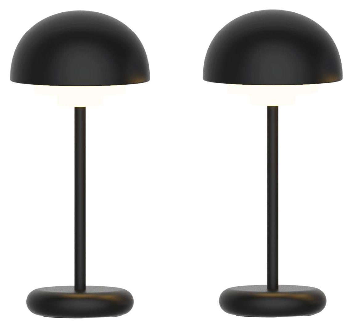 Luxus - Tischleuchte Rhodos - Schwarz - H10 x Ø10 RHODOS_BLACK_SET2