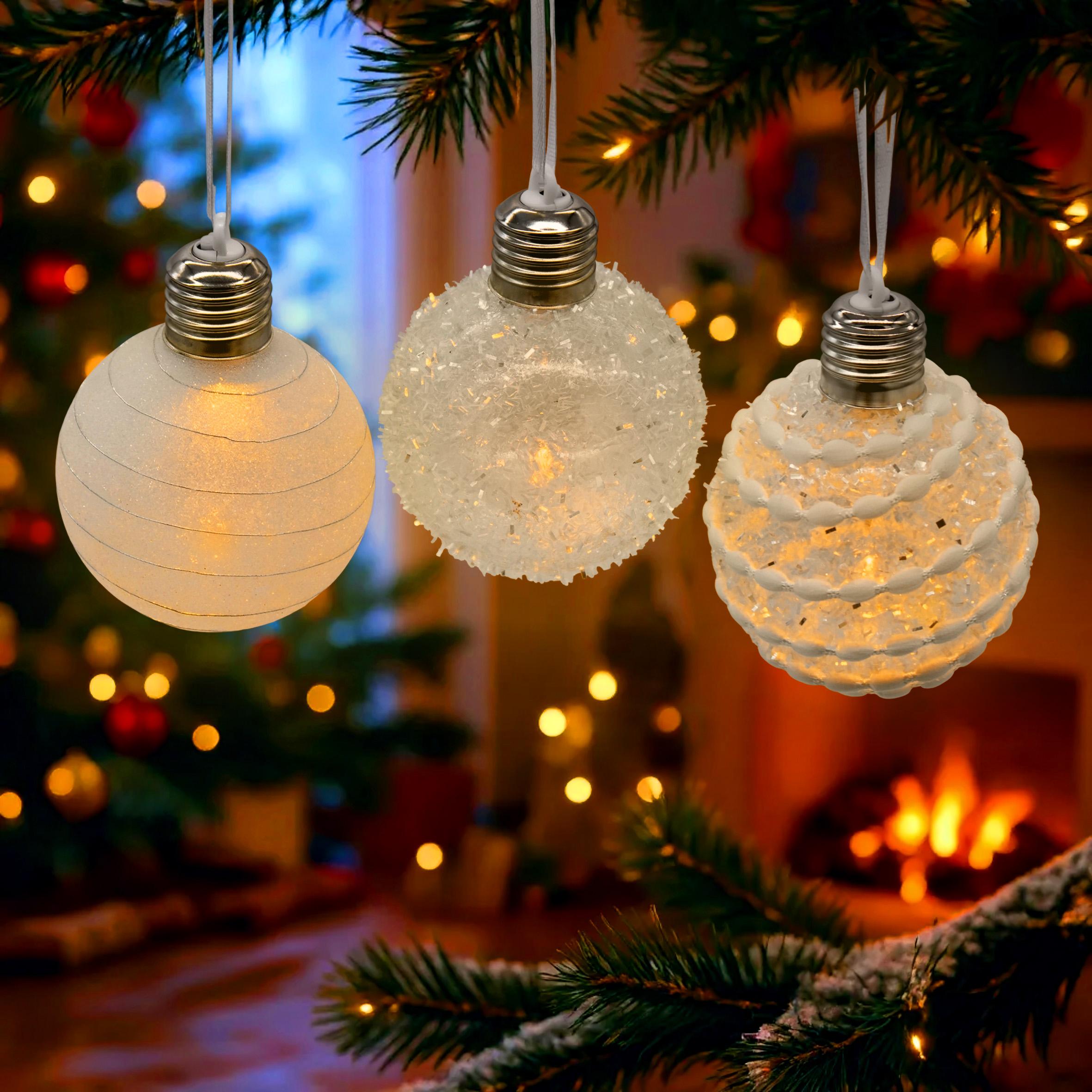 16 Palline Di Natale 8 Cm – Oro E Rosso, Infrangibili, Con Ganci – Decorazioni Per Albero, Festa, Casa