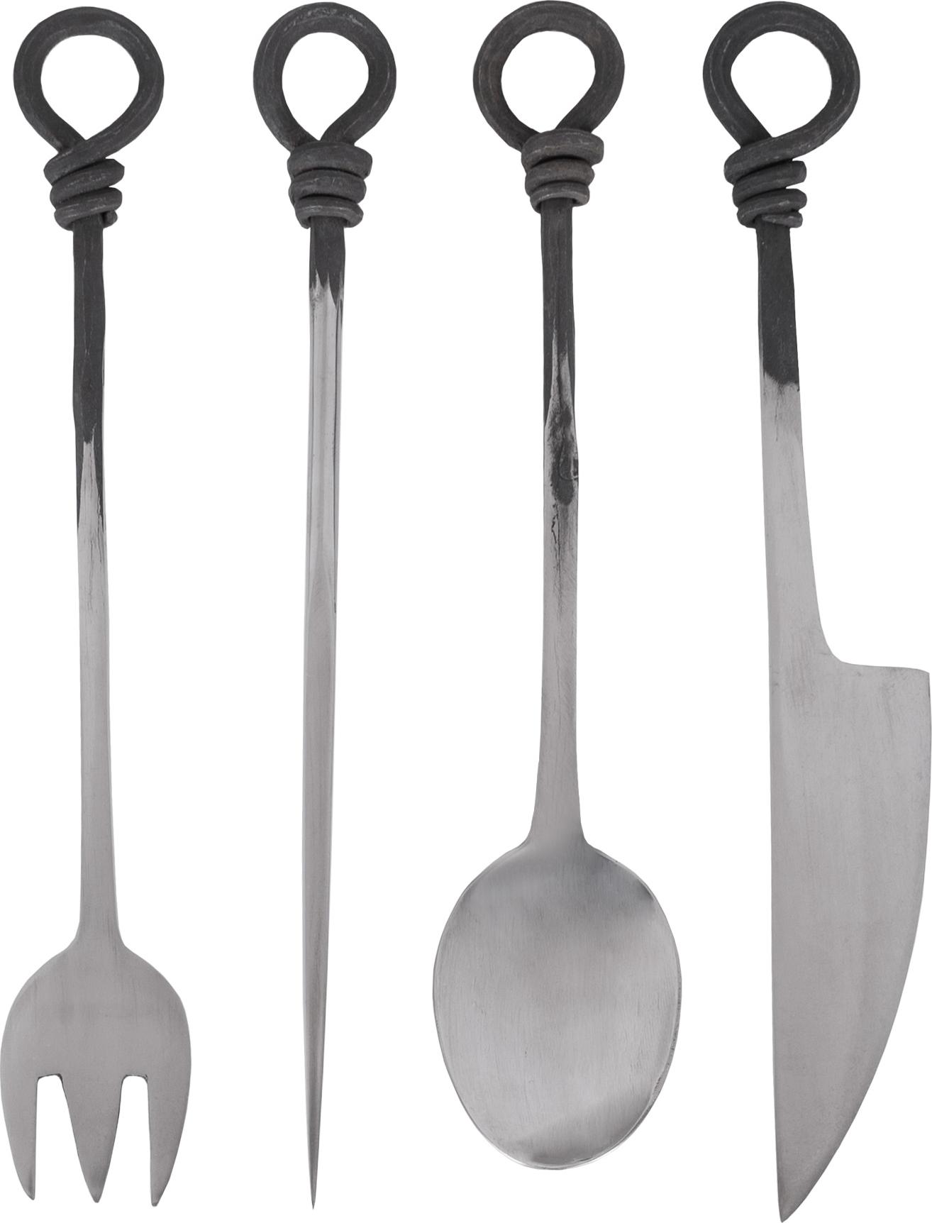Ulfberth Mittelalterliches Essbesteck, geschmiedet aus Edelstahl