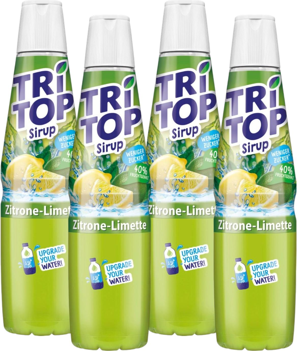 TRi TOP Sirup Zitrone-Limette 600 ml (4er Pack)