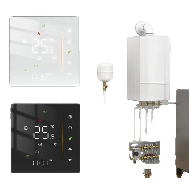 Termostat, WiFi pripojenie, regulácia teploty v miestnosti, plynový kotol, WIFI Black